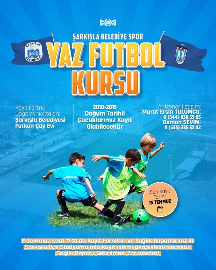 Yaz Futbol Kursu Başlıyor!