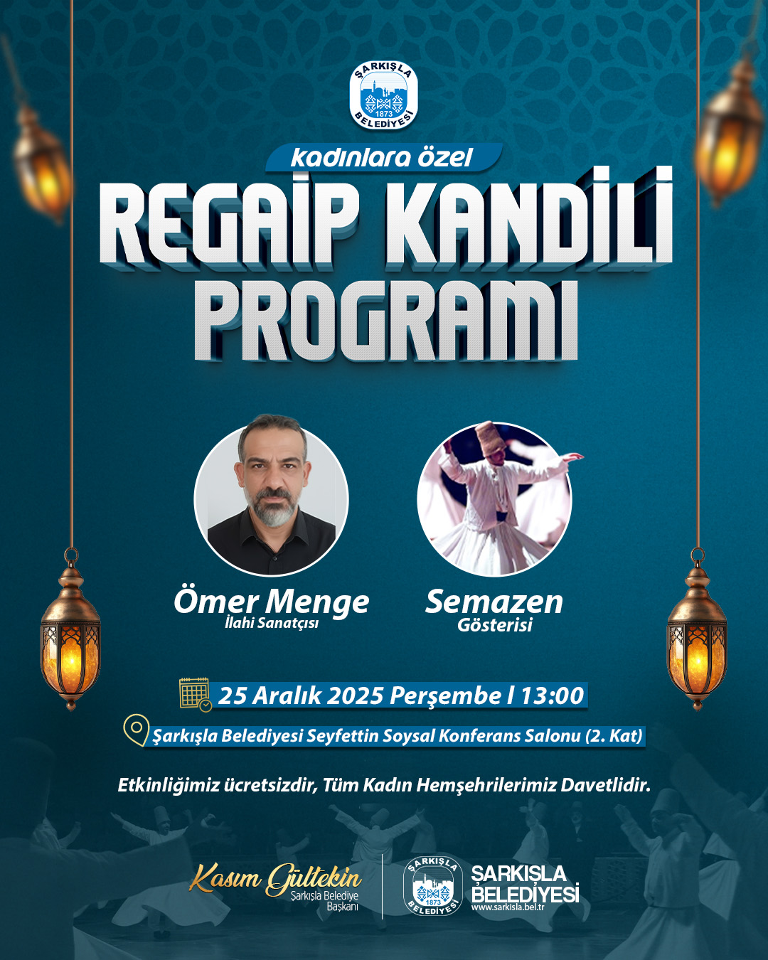 Kadınlara Özel Regaip Kandili Programı