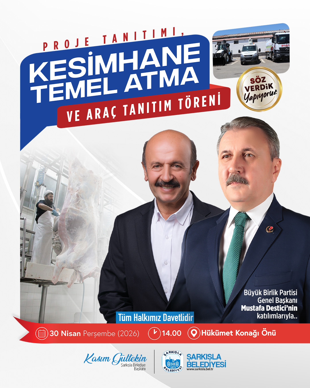 Mezbahane Temel Atma ve Araç Tanıtım Töreni